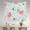thumbnail image 2 of Sikiie Cute Flamingo tapestry wall hanging home decor for bedrooms, living rooms, dorms 60x51in, 2 of 6