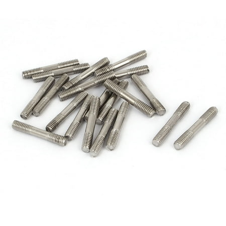 - M4x25mm 304 Stainless Steel Double End Threaded Stud Screw Bolt 20pcs