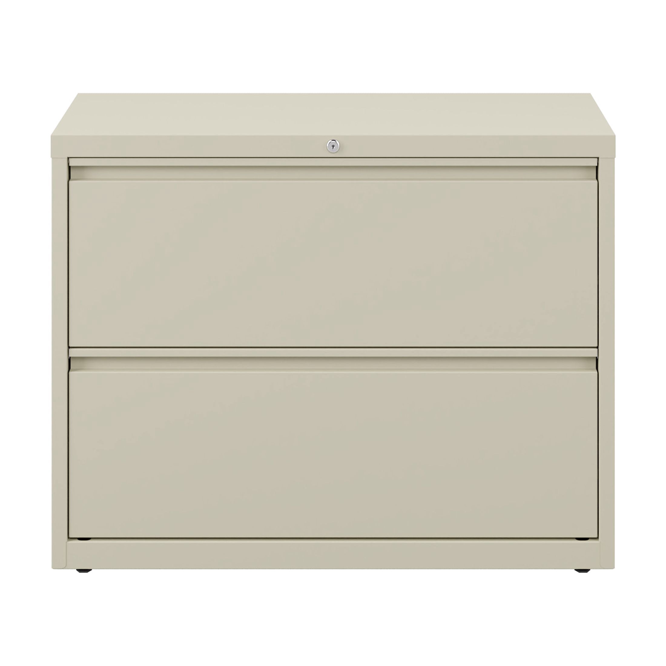 Hirsh 36 Inch Wide 2 Drawer Metal Lateral File Cabinet for Home and Office, Holds Letter, Legal and A4 Hanging Folders, Putty