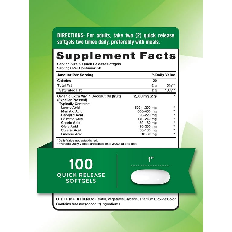 glutathione inc cocanut oil Tosowoong Ampoule ingredients (Explained) Nature's Truth, Coconut Oil Softgels,