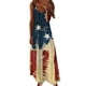 thumbnail image 5 of Vestido estampado de tirantes sin mangas de playa casual de verano para mujer Pompotops  qyievc1838, 5 of 6