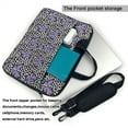 thumbnail image 2 of Lsque Purple Butterflies Pattern Laptop Bag – Portable & Slim Single-Shoulder Computer Case with Adjustable Strap, Protective, Lightweight for 13”/14”/15.6” Laptops, 2 of 8