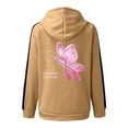 thumbnail image 3 of WEAIXIMIUNG Sweatshirts for Women Cancer Prevention Hooded Drawstring Pocket Jacket Sweatshirt, 3 of 3