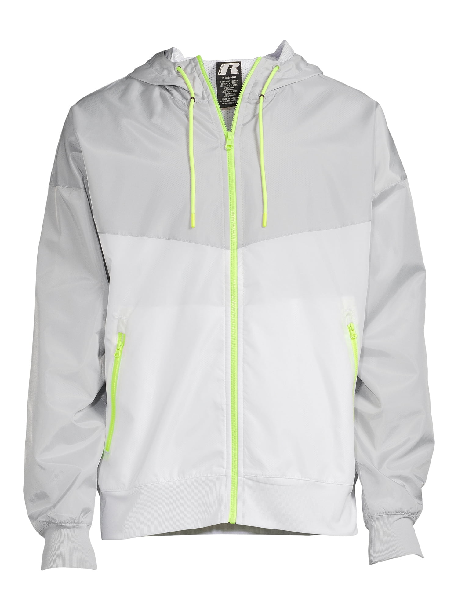 Russell Men's and Big Men's Active Full Zip Windbreaker