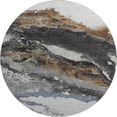 thumbnail image 2 of Addison Rugs Mayfield Premium Machine Washable Transitional Abstract Gray Round Rug, 8' x 8', 2 of 6