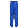 thumbnail image 7 of UJNDER Carnival Women's Sequin Casual Pants Party Fashion High Waist Drawstring Leggings Style Blue L, 7 of 7
