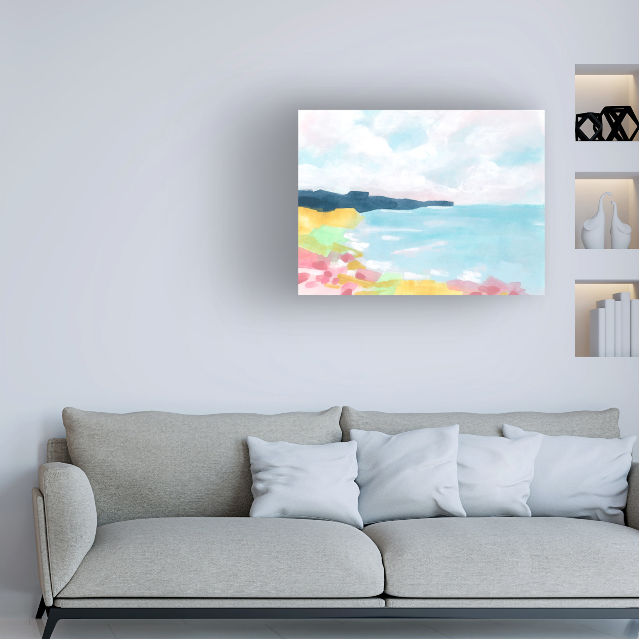 Trademark Fine Art June Erica Vess  Chroma Coast I Canvas Wall Art