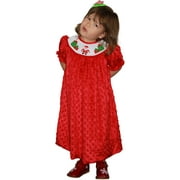 Dana Kids Christmas Holiday Santa Gifts Bishop Dress Szie 12 Months-10 Years