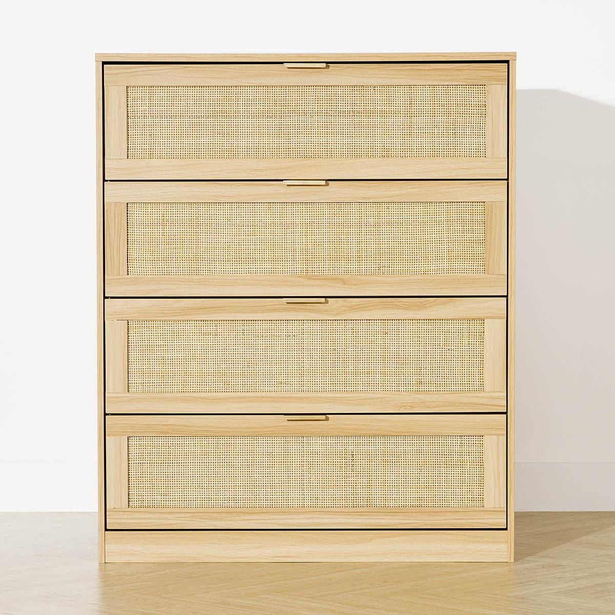 Anko Fraser Rattan 4 Drawer Dresser