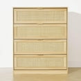 thumbnail image 1 of Anko Fraser Rattan 4 Drawer Dresser, 1 of 7