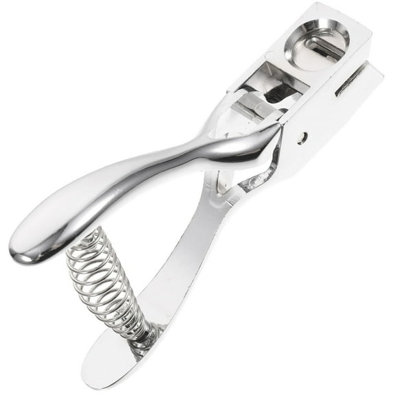 NICEXMAS Office Use Paper Punch Silver Metal 1Set 5.5x3.1x1.2In