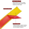 thumbnail image 3 of Uxcell 16mm x 5000mm Flexible TPE Self Adhesive U-Shape Veneer Edging Edge Banding Yellow, 3 of 6