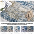 thumbnail image 5 of CAROMIO Modern Abstract Rug Washable Rug Soft Bedroom Area Rugs Non Slip Throw Rug Contemporary Rug for Playroom Living Room Dining Room, 8' x 10' Blue, 5 of 5