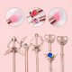 thumbnail image 4 of Sailormoon Makeup Brush Set w/Pouch - Rose Gold Cosmetic Brushes With Sailormoon Gems(MJ-155), 4 of 4