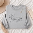 thumbnail image 4 of Jollimate Women's Christian Faith Sweatshirt, Scripture Flower Crewneck Pullover, Christian Sweatshirts Gift, 4 of 6