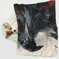 thumbnail image 6 of Naloa Red Black Ink Style Bald Eagle Dog Blanket, 3 Sizes Cat Blanket for Indoor Cats Large Medium Small Dog Gifts-Medium, 6 of 8