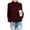 Wine, variant on Rexolia Women's Turtleneck Cable Knit Sweater Chunky Oversized Long Sleeve Fall Black L