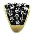thumbnail image 3 of Anillo Color Oro Para Hombres de Acero Inoxidable Calaveras, 3 of 4