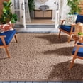 thumbnail image 2 of SAFAVIEH Courtyard Alina Dotted Indoor/Outdoor Area Rug Dark Beige/Beige, 8' x 11', 2 of 11