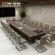 thumbnail image 3 of Leather desk conference table long table bar table conference room work table small negotiation desk My Lux Decor Round, 3 of 10
