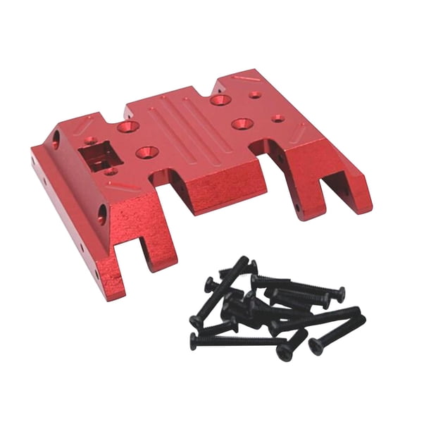 Soporte de montaje de caja de cambios central RC, mejora de piezas, placas de transmisión para MN128 MN86 rojo