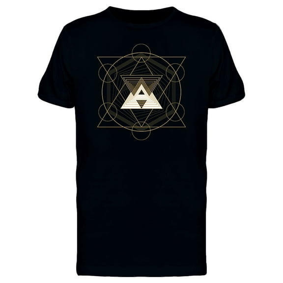 Gold Triangle Hipster Art Tee Men's -Image by Shutterstock