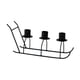 thumbnail image 4 of Candelabro de hierro, candelabro de 3 brazos con forma de trineo para fiestas en casa, para encimeras de cocina, hoteles, día de San Valentín Negro, 4 of 9