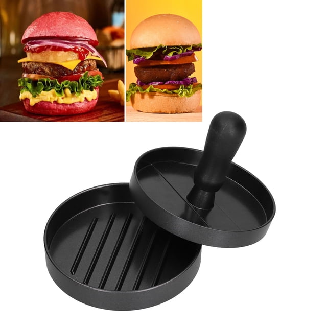 Máquina para hacer hamburguesas mango antiescaldado de alta dureza antiadherente resistente al desgaste prensa para hamburguesas desmontable para cocina hogar restaurante ANGGREK Otros
