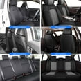 thumbnail image 7 of JIAMAOXIN Car Seat Covers Fit for Chevy/Chevrolet Malibu 2007-2025: Full Set Leather Seat Covers Waterproof Airbag Compatible Automotive Seat Cushion Protector(5 Seats,Black&Gray), 7 of 7