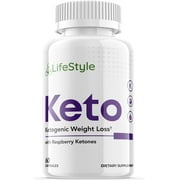 Lifestyle Keto - Ketogenic Weight Loss - Energy & Focus Boosting Dietary Supplements for Weight Management & Metabolism - Advanced Fat Burn Raspberry Ketones Pills - 60 Capsules (1 Pack)