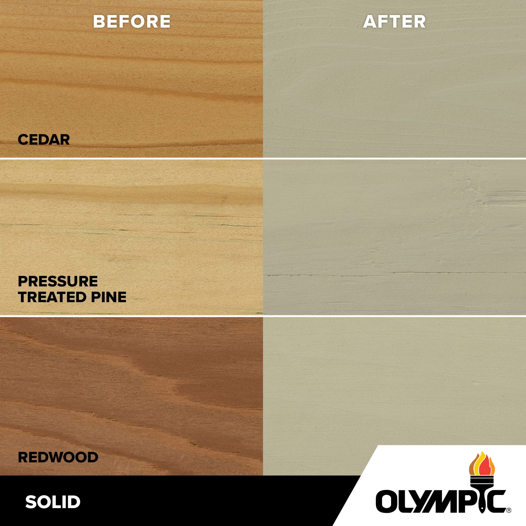 Olympic Maximum 1 GallonSC-1032 Fog Solid Color Exterior Stain and Sealer in One