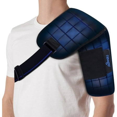 NEWGO Shoulder Ice Pack Wrap for Shoulder Pain Relief, 2 Hours Long Lasting Cold Pack, 1 Count