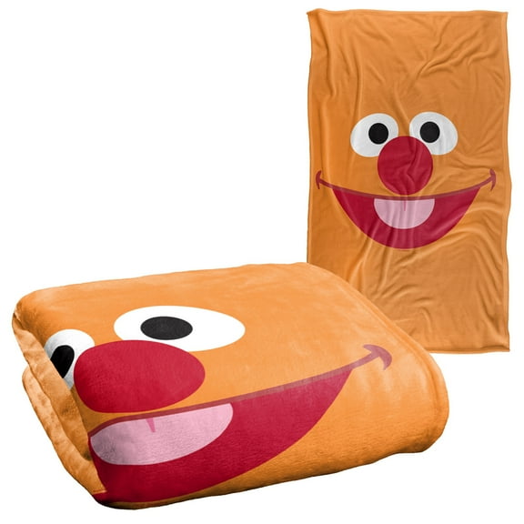 Sesame Street Ernie Face Officially Licensed Silky Touch Super Soft Throw Blanket 36" x 58"