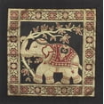 thumbnail image 3 of DK Homewares Decorative Elephant Throw Pillow Covers 12 Inch Brocade Jacquard Weave Indian Square Cushion Covers (Size - 30x30 cm ; Color: Black & Gold ) - Set of 2 Pcs (Cover Only), 3 of 4