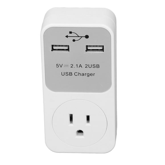 Charging Socket Converter, No Deformation US Plug 120V Travel Plug Converter PC Housing for Daily Life and Trip