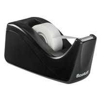 Scotch Desktop Tape Dispenser, Two-Toned Black
