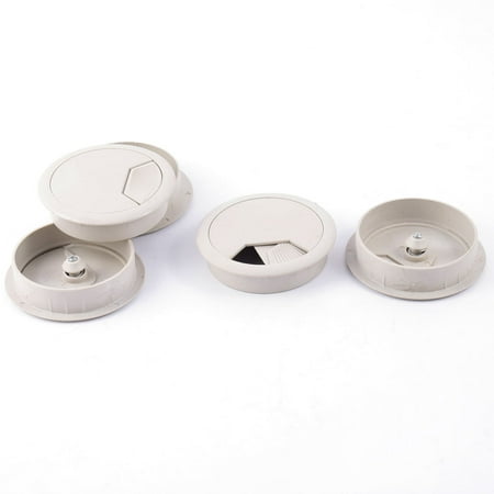 Computer Desk Plastic Table Grommets Wire Cable Hole Round Cover