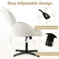 thumbnail image 6 of Topbuy Cross Legged Chair Criss Cross Chair w/High-density Sponge Cushion Adjustable Height & Rocking Function Wide Metal, 6 of 10