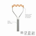 thumbnail image 3 of Tovolo Silicone Potato Masher (Apricot) - Meat Masher/Food Prep Tool with Ergonomic Design | High Heat Resistant | Non-Stick Kitchen Utensil, 3 of 3