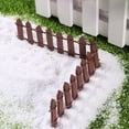 thumbnail image 1 of COMPUKAS 10Pcs Mini Fence Wood Decorative Mini Landscape Fence for Garden Courtyard, 1 of 7