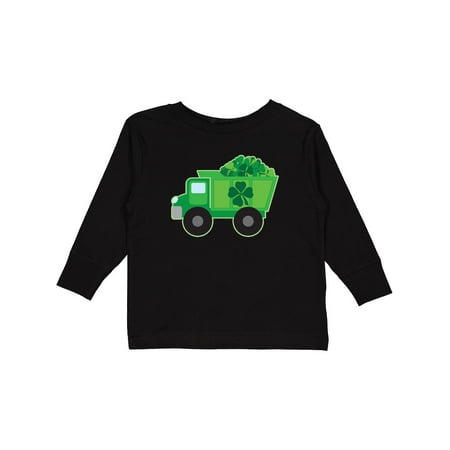 

Inktastic St Patricks Day Irish Clover Dump Truck Childs Gift Toddler Boy Girl Long Sleeve T-Shirt