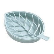 Black Friday Deals 2022 TIMIFIS Soap Dish Soap Holder Leaf-Shaped Soap Holder, Plastic Draining Soap Box, Soap Saver, Bathroom