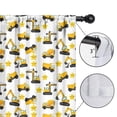 thumbnail image 4 of Blackout Kids Curtains,Cartoon Construction Vehicles Stars Childrens Insulated Curtains Set Of 2,Bedroom Essentials,Toddler Room Decor 42"x54", 4 of 5