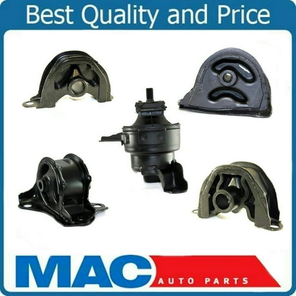 Engine Motor and Transmission Mount Kit 5pc Set for 1996-2000 Honda Civic 1.6L