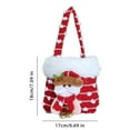 thumbnail image 6 of Plush Christmas Small Gift Bag 3D Snowman Santa Doll Fruit Candy Bag Christmas Eve New Year Tote Bag for Xmas Party Supplies, 6 of 7