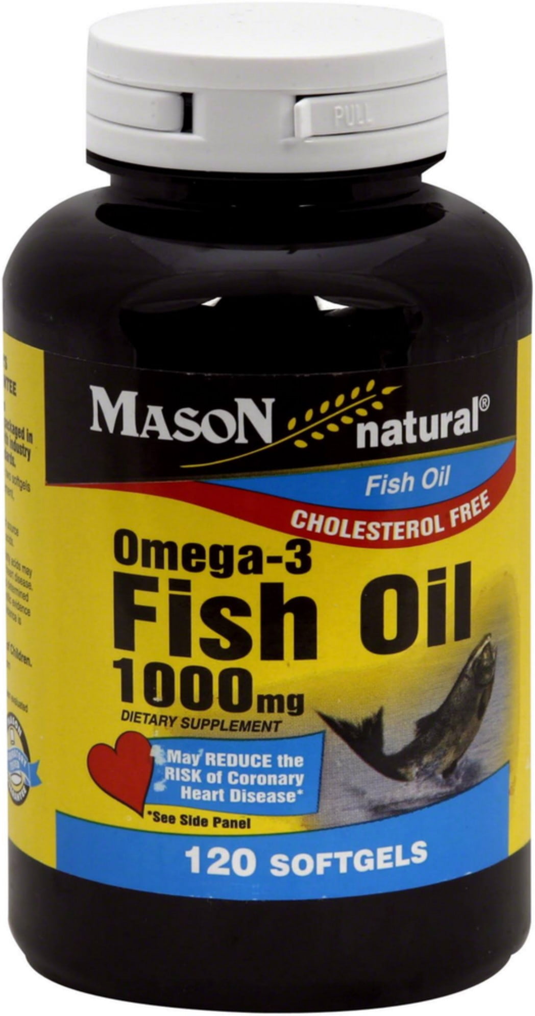 Mason Natural No Burp Fish Oil 1000 mg 180 Softgels