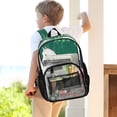 thumbnail image 7 of ALAZA Clear Backpack Horse in Clover PVC Transparent BookBag, 7 of 7