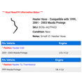 thumbnail image 2 of Heater Hose - Compatible with 1999, 2001 - 2003 Mazda Protege 2002, 2 of 2