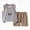 A105-Dark Gray, variant on Toddler Boy 2-Piece Cotton Outfit Color Print T-Shirt and Shorts Set Casual Summer Clothes 6-12 Months 12-24 Months 2t 3t 4t 5t 6t 7t 8t 9t Children 4-5 Years