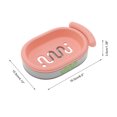 thumbnail image 4 of Unique Bargains 1 Pc Soap Dish Solid Color Soap Holder for Bathroom Pink, 4 of 6